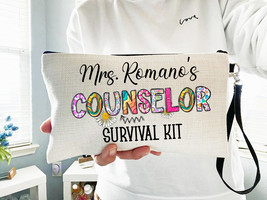 Counselor Survival Kit, Counselor Pencil Pouch, Personalized School Coun... - £12.50 GBP
