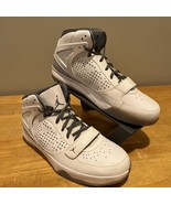 Jordan Trainer ST Sneakers High Top Athletic Shoes White Gray Cement - $67.68 CAD