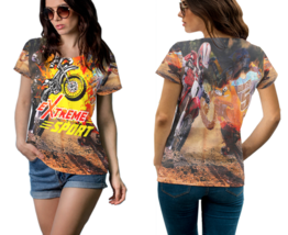 Motocross Dirt Bike  T-Shirt Tees  For Women - $21.80