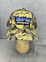 Patagonia P6 Logo Lopro Trucker Hat Big Camo Classic Tan Snapback - £12.60 GBP