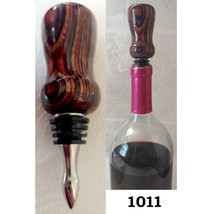 Exquisite Custom Hand-Turned Wood Bottle Stopper: Elevate Your Wine and Oil Bott - £18.07 GBP