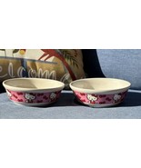 Pair of 2023 Hello Kitty Ceramic Pet Dog or Cat Bowls New 5.5” Food Wate... - £26.14 GBP