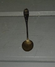 Antique Sterling Silver Souvenir Demi Size Spoon Miner 3.25&quot; - £19.98 GBP