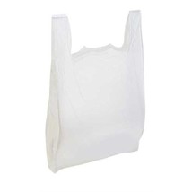 1000ct Large Plastic Grocery Reusable T-shirts Carry-out Bag Plain White - £57.26 GBP