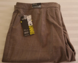 NWT Style &amp; Co Woman Dove Brown Plaid Tummy Control Pants Size 24W - $19.79