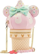 Loungefly Stitch Shoppe Disney Minnie Soft Serve Ice Cream Crossbody Bag - $79.99