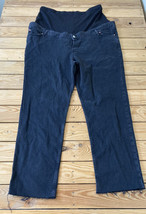 asos design women’s Raw Hem maternity jeans Size 16 Black O3 - £12.77 GBP