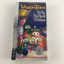New VeggieTales Classics VHS Tape Toy That Saved Christmas Vintage 2002 Big Idea - £23.22 GBP
