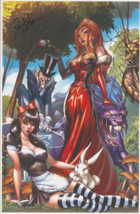 Joe Brusha &amp; Ralph Tedesco SIGNED Zenescope Comic Art Print Alice in Wonderland - $39.59