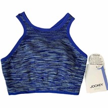 New Jockey Sports Bra Size Small Dazzling Blue Womens Stretch Blend - £9.94 GBP