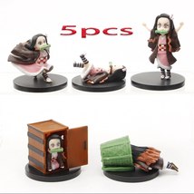 5pcs/set Anime Demon Slayer Kimetsu no Yaiba Kamado Nezuko Action Figure... - $14.99