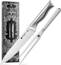 Carving Knife &amp; Fork Set 8” Knife + 7” Fork High Carbon Stainless Steel - $39.59