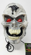 Plastic Rubies Halloween Skull Mask Light Up Eyes Skeleton Ghoul Cosplay Costume - £8.17 GBP