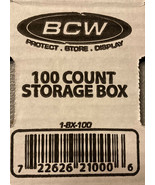 Lot of Five BCW 100 Count Storage Boxes for Trading or Sports Cards Hing... - £10.83 GBP