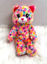 Build A Bear Multicolor cat Smallfry Plush Stuffed Animal Toy Tye Dye 9 in T - £10.05 GBP