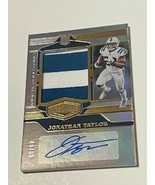 Jonathan Taylor Rookie RC Auto Logo Worn Jersey 2020 Plates Patches /99 ... - £1,973.85 GBP