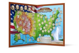 America&#39;s Natural Wonders National Parks Quarters Collection Map [Map] Robert Ho - £4.68 GBP