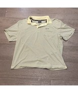 Greg Norman Tasso Elba Five Iron Play Dry  Men Polo Shirt Size L Yellow ... - £11.01 GBP