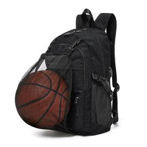 Basketball Backpack Bag For Laptop,Sports Soccer With Ball Compartment,Black - £44.09 GBP