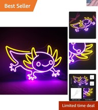 Anime Inspired Axolotl Neon Light - Fun Wall Decor for Parties and Home - $980.80 MXN