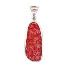 Starborn Red Chalcedony Stone Pendant Necklace (22&quot;) - £133.17 GBP