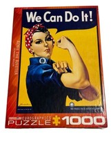 Rosie The Riveter 1000 Pc 19.25” X 26 5/8” Jigsaw Puzzle Eurographics - £13.41 GBP