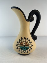 KOPA Sun God Art Pottery Pitcher Vase Arizona Signed Numbered - $12.83