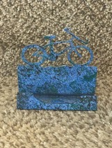 Mountain  Bike Metal Business Card Holder - $14.85
