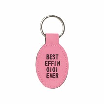 Funny Grandma Gifts Best Effin Gigi Ever Engraved Leatherette Keychain f... - £8.76 GBP