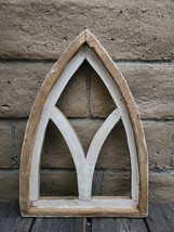Arch Wood Frame Distress White Shabby Chic Turino 18&quot; H - $28.90