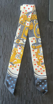 NWT Hermes Brides De Gala Silk Twilly #09 Creme/Vieil Or/Noir w/Heart Box - $299.99