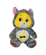Care Bears Unlock the Magic Yellow Funshine Plush Gray Kitty Cat Hoodie ... - $14.17 CAD