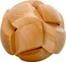 Frank Lloyd Wright Soccer Ball 3D Block Mini Puzzle 2.75&quot; Height Wooden ... - $11.99