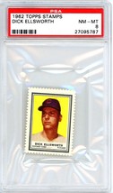 1962 Topps Stamps Dick Ellsworth PSA 8 P1338 - $74.25