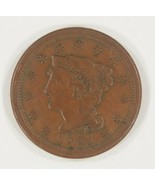 1851 Large Cent in VF Condition, All Brown Color, Nice Detail for Grade - €39,91 EUR