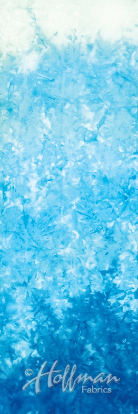 Cotton Batik Blue Watercolors Hand-Dyed Bali Batik Fabric by the Yard D1... - $14.95