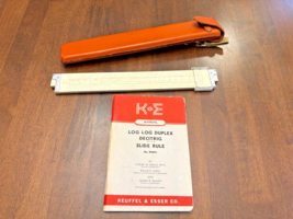 Vtg Rare 1947 K&amp;E Slide Rule 4081-3 Log Log Duplex Decitrig Keuffel &amp; Kesser Co. - $84.01