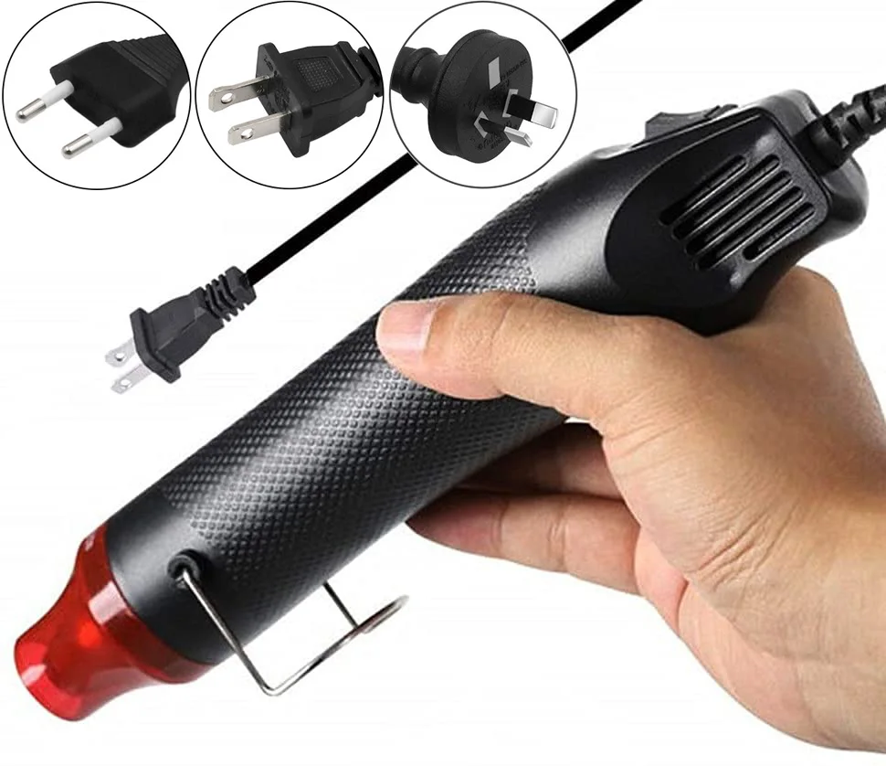 300W Electrical Mini Heat  Handheld Hot Air  with 300PCS Heat Shrink Butt for DI - £212.27 GBP