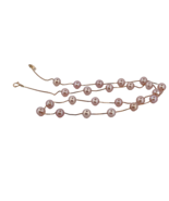 GORGEOUS 14K Pearl Station Necklace BEAUTIFUL PEARLS!! thick nacre sligh... - $415.41