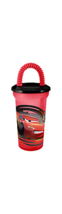 Disney Pixar CARS Kids water tumbler juice Cup with lid Top &amp; Straw-SET ... - £11.72 GBP