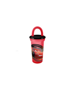 Disney Pixar CARS Kids water tumbler juice Cup with lid Top &amp; Straw-SET ... - $14.95