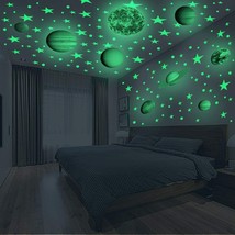 Glow in The Dark Stars and Planet Wall Stickers for Kids 79pcs Planets and Stars - £33.70 GBP
