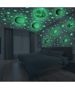 Glow in The Dark Stars and Planet Wall Stickers for Kids 79pcs Planets a... - £33.05 GBP