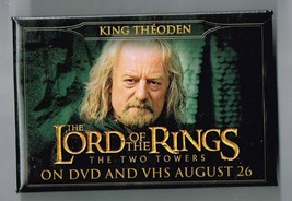 Lord of the Rings the Two Towers Movie Pin Back Button Pinback King Theoden - £7.55 GBP