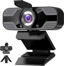 Webcam with Microphone for Desktop 1080P HD USB Computer Cameras with Privacy Co - £42.00 GBP