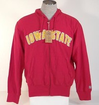 Izod Collegiate Iowa State Red Zip Front Hooded Sweatshirt Hoodie Men&#39;s NWT - £51.96 GBP