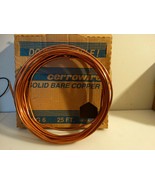 Copper Bare Grounding Wire 25 Feet 6AWG Solid Solid Ground - $19.80