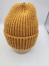 Gold Color Mens Knitted Cap With A Metal Button Accent - $9.99