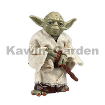 Star Wars Master Yoda Jedi 12 CM Action Figure With Clothes Toys Without Box - £7.98 GBP