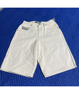NWT Off White Denim Shorts Sz 32 Vintage Y2K USA BHPC Beverly Hills Polo... - $428.38 MXN